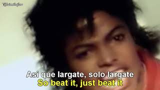 Michael Jackson  Beat It Lyrics English  Español Subtitulado [upl. by Ygiaf]