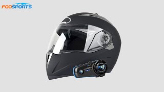 How To Install FX8 AIR Bluetooth Intercom On The Motorcycle Full Helmet [upl. by Eical]