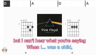 PINK FLOYD Comfortably Numb FCN GUITAR CHORDS amp LYRICS [upl. by Norac13]