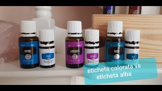 Eticheta COLORATA vs ALBA  uleiuri esentiale Young Living [upl. by Eerased629]