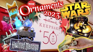 NEW Disney Christmas Ornaments Released  ANIMATRONIC Ornaments  The Hallmark Store July 2023 [upl. by Aerdnaek]