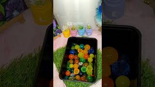 Making Big Orbeeze Ball Water Lamp Light🍡🪔💫 shorts asmulticreativity diy crafts [upl. by Sheehan]