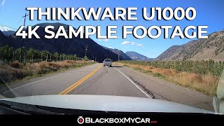 Thinkware U1000  4K Sample Footage  BlackboxMyCar [upl. by Auqcinahs]