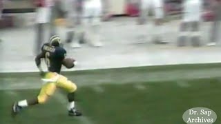 1992 Houston Michigan Tyrone Wheatley Kickoff Return TD [upl. by Yrevi]