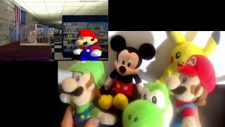 Retarded64 Were going on a Luigi hunt Mario And Luigis Reaction Mickey Mouse Pikachu And Yoshi [upl. by Friedrick]