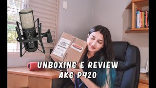 Unboxing e review microfone AKG P420 [upl. by Nobe]