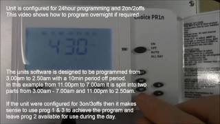 Sangamo Choice PR1n  How to program overnight [upl. by Notnyw]