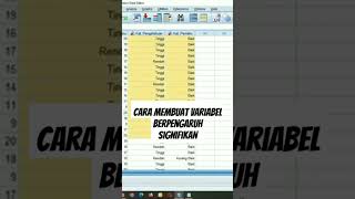 Cara Membuat Variabel Berhubungan signifikan statistik tutorial excel [upl. by Galasyn]