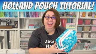 How to Make the Holland Pouch Zipper Bag by Center Street Quilts [upl. by O'Meara]