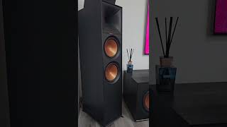 klipsch r800f klipsch subwoofer r121sw bass test [upl. by Atilrak]