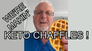 WERE MAKING SUPER EASY KETO CHAFFLES [upl. by Fee185]