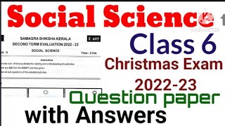 Class 6 Social Science Christmas Exam Question Paper Answers 202223Class 6 Social Important [upl. by Eiralih828]