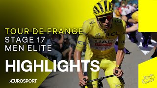 UNFORGETTABLE VICTORY 🤩  Tour de France Stage 17 Race Highlights  Eurosport Cycling [upl. by Dickson501]