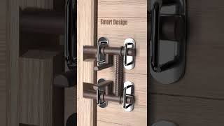 Minimal Autoclose Latch with Dual Lock Mechanismshotsvideo machine design doorlock [upl. by Norrehs89]