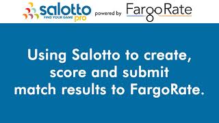 Using Salotto to CREATE SCORE and SUBMIT pool matches to FargoRate [upl. by Kee]