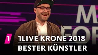 Mark Forster ist der quotBeste Künstlerquot  1LIVE Krone 2018 [upl. by Gratianna]