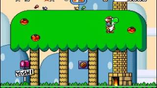 Yoshis House  Normal Exit Super Mario World Glitch [upl. by Rollo]