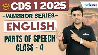 CDS 1 2025 Preparation  CDS English  Parts of Speech 4 CDS 1 2025 English  Rishabh Deshwal Sir [upl. by Sophia]