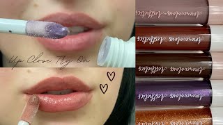 ASMR Lip Gloss Try On  Close Up [upl. by Abert952]