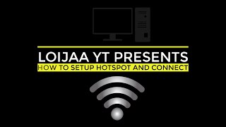 How To Enable Mobile Hotspot And Connect To Pc Without USB Cable  Internet To Laptop Via Wifi [upl. by Alded]