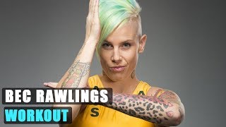 Bec Rawlings Fight training  Hard Workout [upl. by Soalokcin]