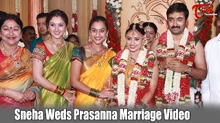 Sneha Weds Prasanna Marriage Video [upl. by Amalita]