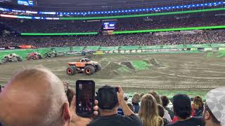 Monster Jam Gillette Stadium Bad Company Freestyle — Foxborough 2021 [upl. by Brigitta624]