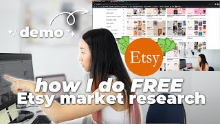 How to Find a Digital Downloads Niche on Etsy NO PAID TOOLS💸Free ways to find new products to sell [upl. by Ralleigh635]