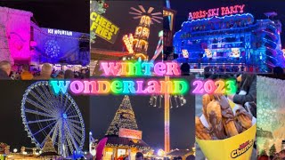 Come With Me to Winter Wonderland 2023 Rides Ice Skating Halal Food amp MORE  Uk Desi Vlogger [upl. by Abeh]