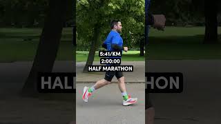 Half Marathon Paces in Real Time running training [upl. by Becht]