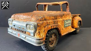 Tonka Truck Custom Restoration  Texas AampM Tribute Gig Em Aggies  Oddly Satisfying Toy Restoration [upl. by Lebanna]