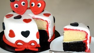 DIY Valentines Day Cake ♡ [upl. by Karisa]