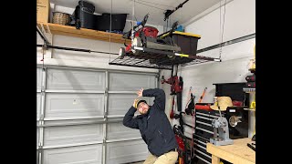 Fleximounts Overhead Garage Lifting Storage Rack  Maximize Your Garage Space with Ease [upl. by Bevers]