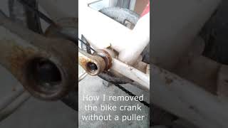 How I Remove Bicycle Crank Without a Puller Tool [upl. by Chaney]