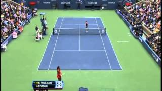 US Open Womens Final 2011Serena Williams vs Samantha Stosur [upl. by Aihcats]