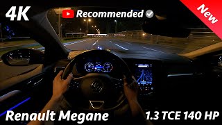 Renault Megane 2021  Night POV test amp FULL review in 4K  LED Pure Vision 13 TCE 140 consumption [upl. by Marris]