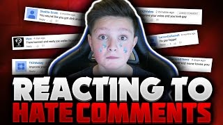 REACTING TO HATE COMMENTS [upl. by Corin250]