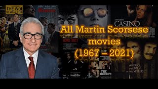 All Martin Scorsese movies 19672021 [upl. by Nylknarf]