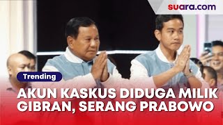 Isi Akun Kaskus Diduga Milik Gibran Rakabuming Dikuliti Netizen Ketahuan Sering Nyinyir Prabowo [upl. by Tana]