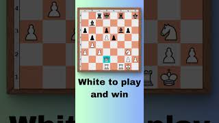 White to play and win chess chesspuzzles [upl. by Amikay679]