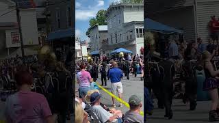 Heuvelton N Y band at Morristown Fourth of July parade 7424 [upl. by Frederico382]