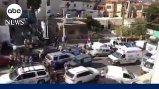 At least 8 dead after wireless devices explode across Lebanon Hezbollah says [upl. by Nosimaj519]