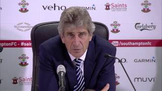 Manchester City manager Manuel Pellegrini hopeful of title chances after win at Southampton [upl. by Lenaj410]