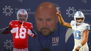 Rumor New York Giants looking to trade up in draft [upl. by Anoek675]