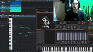 Celemony Melodyne 5を使って ギターで弾いたリフをmidi化してシンセを鳴らす作曲アイデア [upl. by Veneaux645]