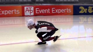 Haralds Silovs speedskating corner technique in slowmotion [upl. by Farrow756]