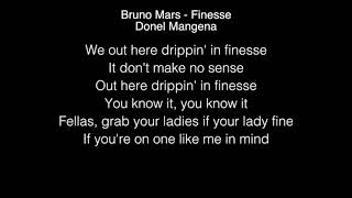 Donel Mangena  Finesse Lyrics Bruno Mars The Voice UK [upl. by Iphigeniah]