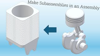 Alibre  Make Subassemblies Inside Assemblies [upl. by Aneet435]