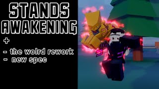 STANDS AWAKENING the world rework  new secret spec  what to do with pumpkin [upl. by Nathalia151]