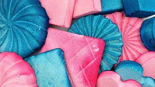 Dyed chalk★COLORED GYM CHALK★Crispy powder★Compilation set★Oddly satisfying video★ [upl. by Osnola]